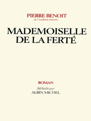 cover image of Mademoiselle de la Ferté
